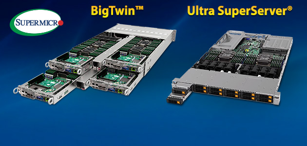 Sistemul BigTwin ™ și Ultra SuperServer® oferă performanțe mult îmbunătățite în rezolvarea situațiilor critice
