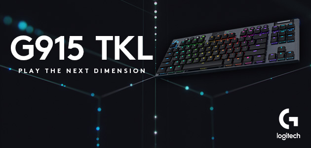 G915 TKL îmbină designul sofisticat cu tehnologia avansată rezultand o o tastatură super compactă